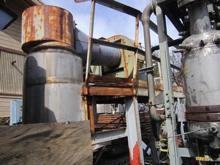 Used Scrubber, Wet, 12,000 CFM, 316 S/st, Vertical Tank, 30 HP, F #S668645