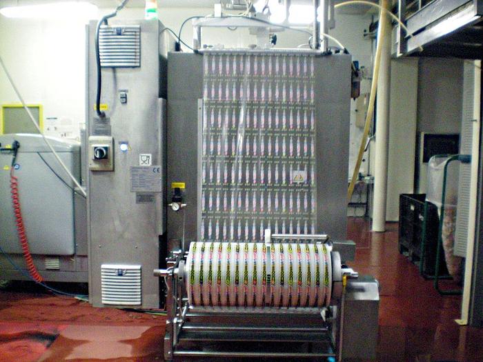 Used LIQUID STICKPACK SACHET MACHINE WITH FLOWPACK WRAPPER used for ice pops