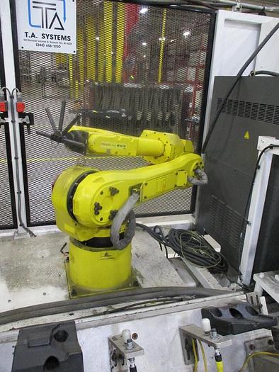 Used Dual Arm FANUC M-16ib/20 Robot Assembly Cell R-J3IC(R-30ia) with Vibratory Feeders