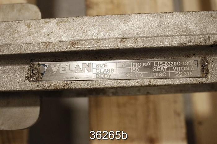 Used Velan 8" Hand Operated Knife Gate Valve #36265