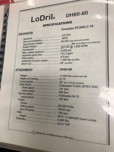 Used BAYSHORE DH-60 (2014)