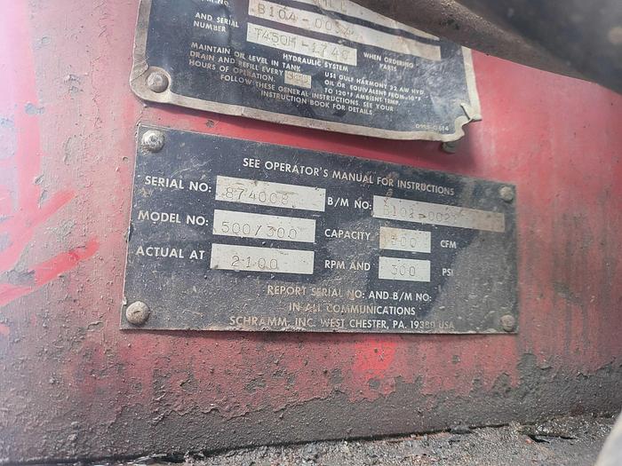 Used 1985 Schramm T450H Drill Rig