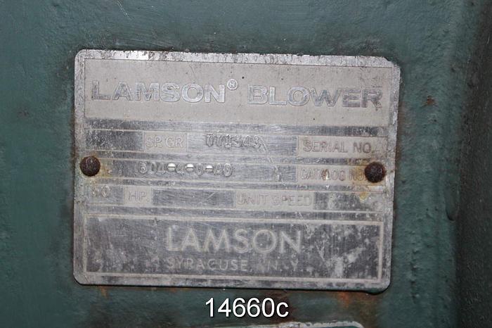Used Hoffman/Lamson 604-4-0-AD Low Vacuum Blower, 3-Stage, 6"x6" #14660