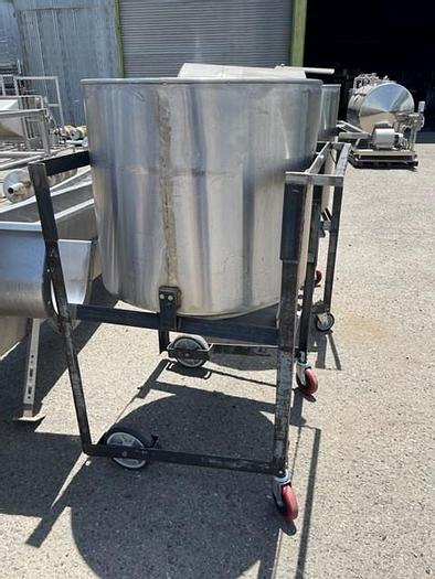 Used Stainless Steel Round Portable Tote
