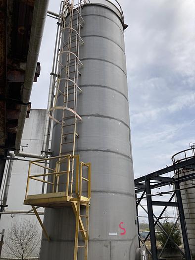 Used Used Wolfe Mechanical 20,000 gallon 304 stainless steel vertical storage tank. 