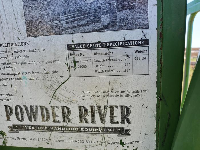 Used Powder River Value Chute Squeeze