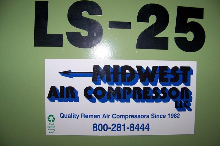 Refurbished Sullair 25 200H Rotary Screw Air comp, 2 year airend Warranty, 460 Volt