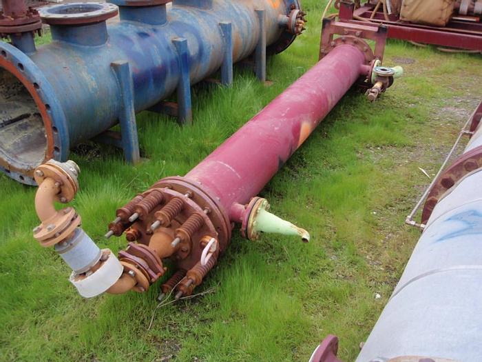 Used Heat Exchanger, Block, Graphite, 124 SF, 116/58 PSI, #S737138