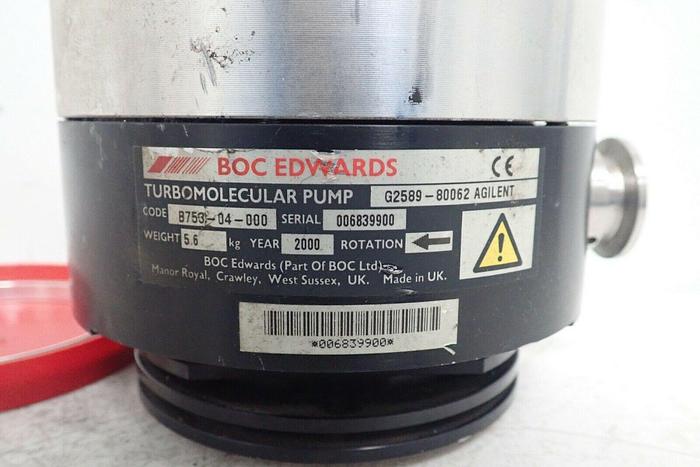 Used Edwards B753-04-000 G2589-80062 Agilent Vacuum Turbomolecular Pump