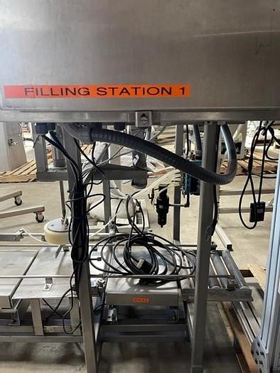 Used Dunkley Pail Filling Station with Fruit Hopper