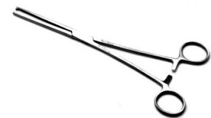 Used Forceps Artery Kocher Straight 1 in 2 Teeth 230mm (9in)