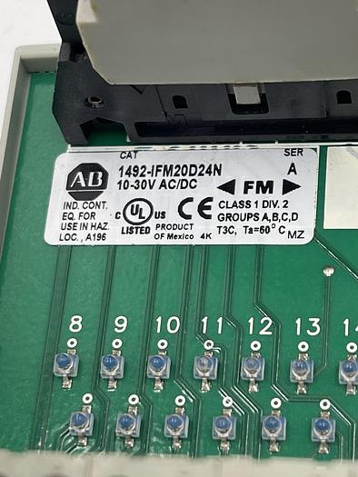 Used Allen-Bradley 1756-OB16E Ser A 1492-IFM20D24N Ser A