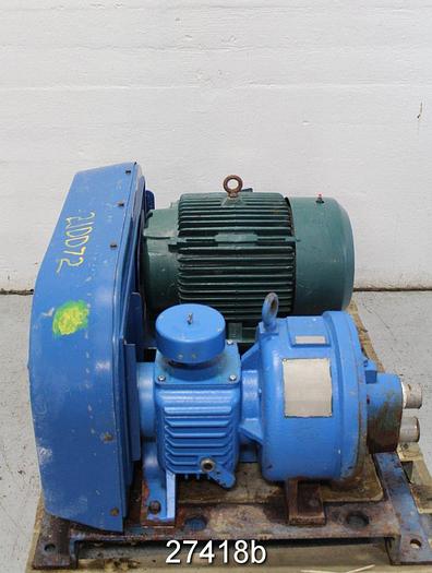 Used Rotojet Pump R11 Rotojet Pump, Size D433, Capacity 120 Gpm, Specific Gravity 1.0, 1050 Ft Head, 4380 Rpm, Manifold Test Pressure 300 Psig, With Reliance Ac Motor 25 Hp, 1765 Rpm, 230/460V #27418