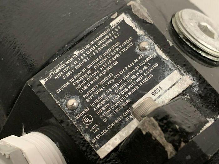 Used ITT Pure-Flo A209 Stainless Steel 3-Way Diaphragm Valve w/ 2" Sanitary Fittings