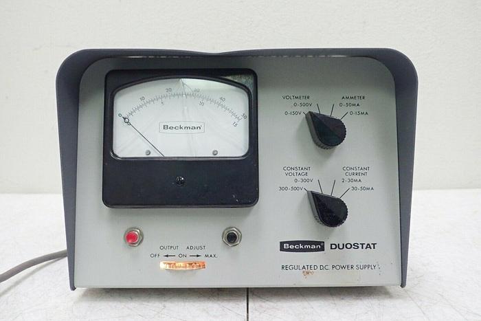 Used Beckman Spinco 320800 Model RD Duostat Regulated D.C. Power Supply
