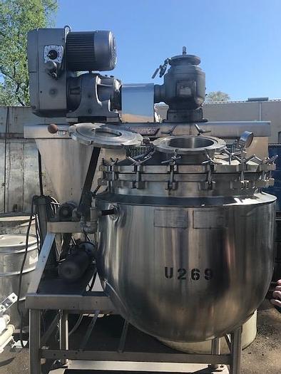 Used Kettle, 100 Gallon, S/st, Jkt, Sweep Agit, Vac, #D741942