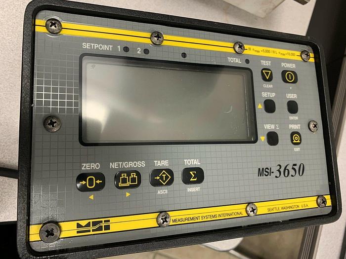 Used Measurement Systems International Digital Weight Indicator MSI-3650
