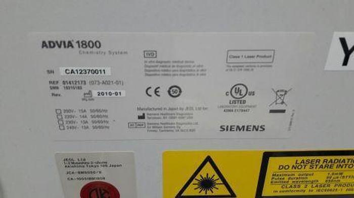 Used SIEMENS Advia 1800