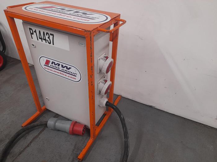 Used Site Distribution Boards 63A 3 Phase Input with 3 Phase 32A and 16A Sockets