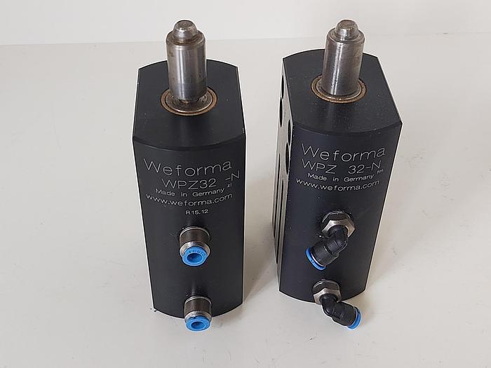 Gebraucht 2 Stück Positionierzylinder, WPZ32-N, Weforma gebraucht