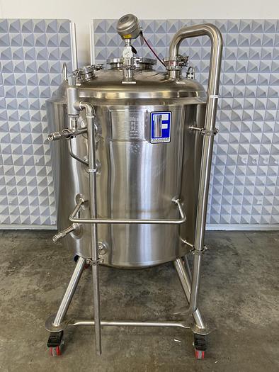 Used Feldmeier 600 Liter Stainless Steel 60 PSI Jacketed Vessel w/ Bottom Agitator