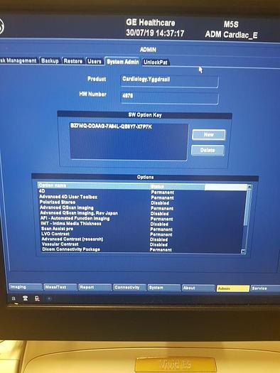 Refurbished GE VIVID E9 XDCLEAR Cardiac - Vascular Ultrasound