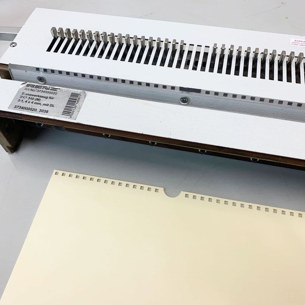 Used Pre-used Renz DTP340M/A Calendar Square-Hole Wire Tool Punch Die