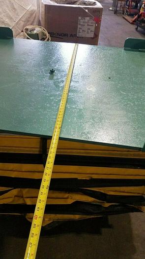 Used Knight 4000 Lb. Lift Pneumatic Air Lift Turn Table Pallet Coil Lifting Scissor