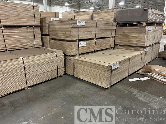 Used Warehouse Liquidation Cabinet parts, Cabinet Hardware, Plywood, Forklifts, Pallet Racking, Finishing Line