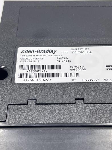 Used Allen-Bradley 1756-IB16 Ser A
