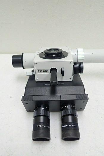 Used Leitz Wetzlar MD5 w/ (3) 512 821/20 Heads, (4) Periplan 519-748 10X/18 Eyepieces
