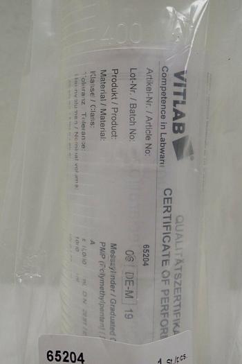 Vitlab 65204 Measuring Cylinder