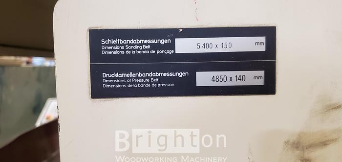 Used 1999 Heeseman LSM 8 used widebelt sander.