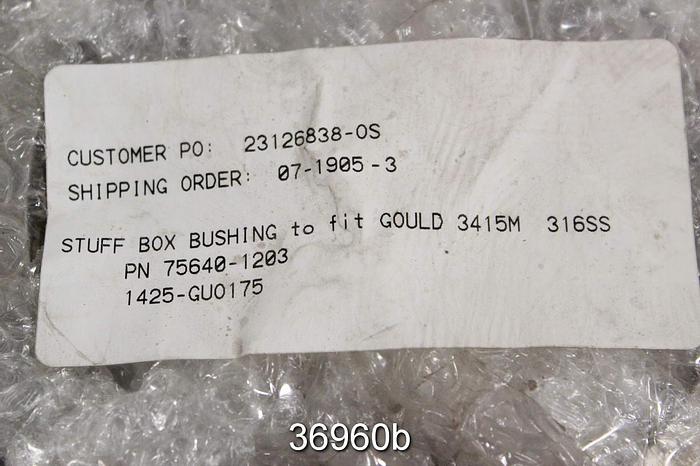 Unused Goulds 3415 M Stuffing Box Bushing, No. 754560 1203 #36960