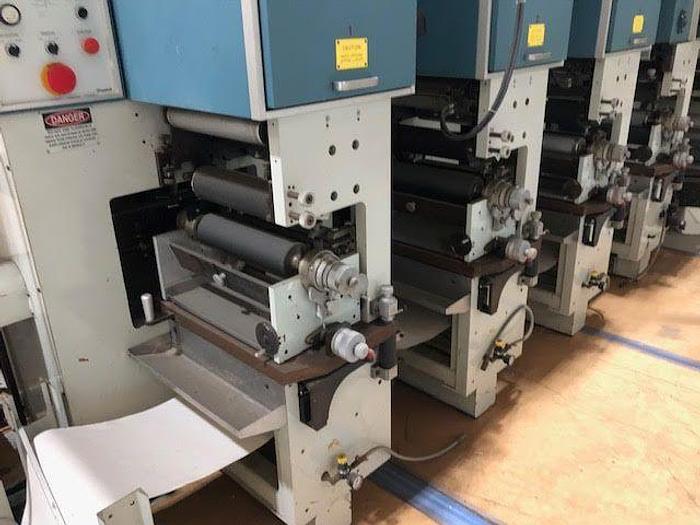 Used 15" NARROW WEB PRESS 6 COLOR GRAVURE AND FLEXO