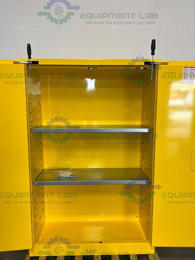 Used JustRite  45 Gallon Flammable Liquid Storage Cabinet w/ Soft Close Doors, Keys