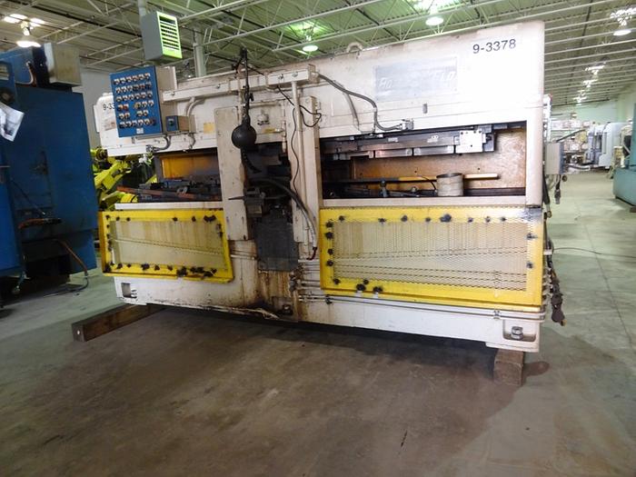 Used EXCELLO 3251S ROTO FLO 48" SPLINE ROLLER WITH PART SHIFT/SPLIT RACK 48" UNDERARM CENTER SUPPORT
