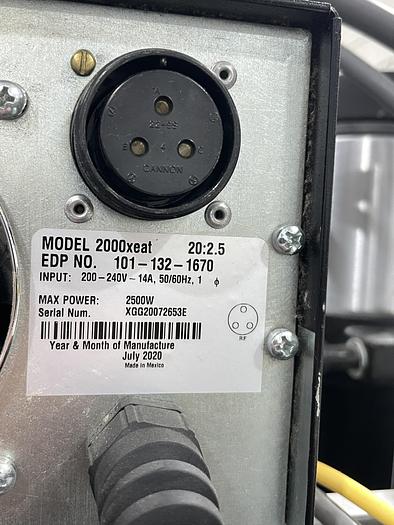 Used BRANSON 2000X 2500 WATT ULTASONIC WELDER IN STAND ALONE WORK STATION NEW 2020