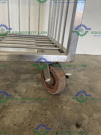 Used 60" x70" x22" Aluminum Cart/Cage w/ Wheels