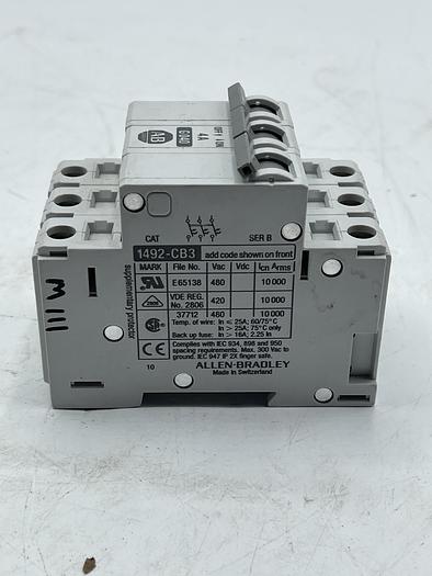 Used AB ALLEN BRADLEY 1492-CB3-G040