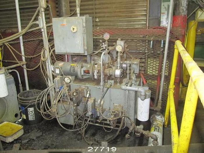 Used Lg Industries  Lg Industries 500 Pli 122" Face 2-Roll Calender Stack With Bottom Controlled Crown Roll, (2) Hydraulic Units, Control Console And Spare Set Of Rolls, (2) 25 Hp Dc Drive Motors, Joliet Integrated Dc Drive System #27719