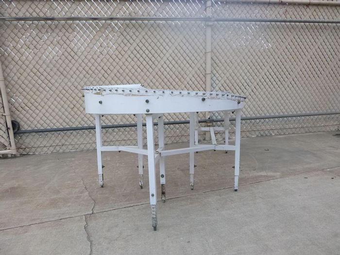 Used Conveyor, Roller, 17" x 60', Adjustable Height, 180 Degrees, #S743801