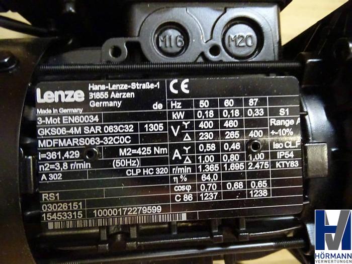 Gebraucht Lenze GKS06-4M SAR 063C32