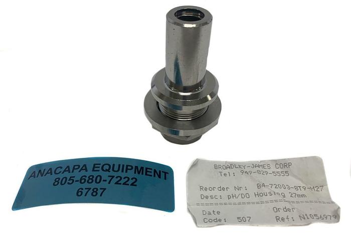Used Broadley-James B4-72003-8T9-M27 pH/DO Housing 27mm Applikon (6787)W