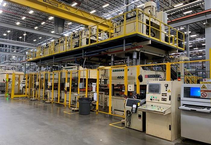 Used 2013 Greenerd 4D-400-100x72 (4) Press Transfer Line