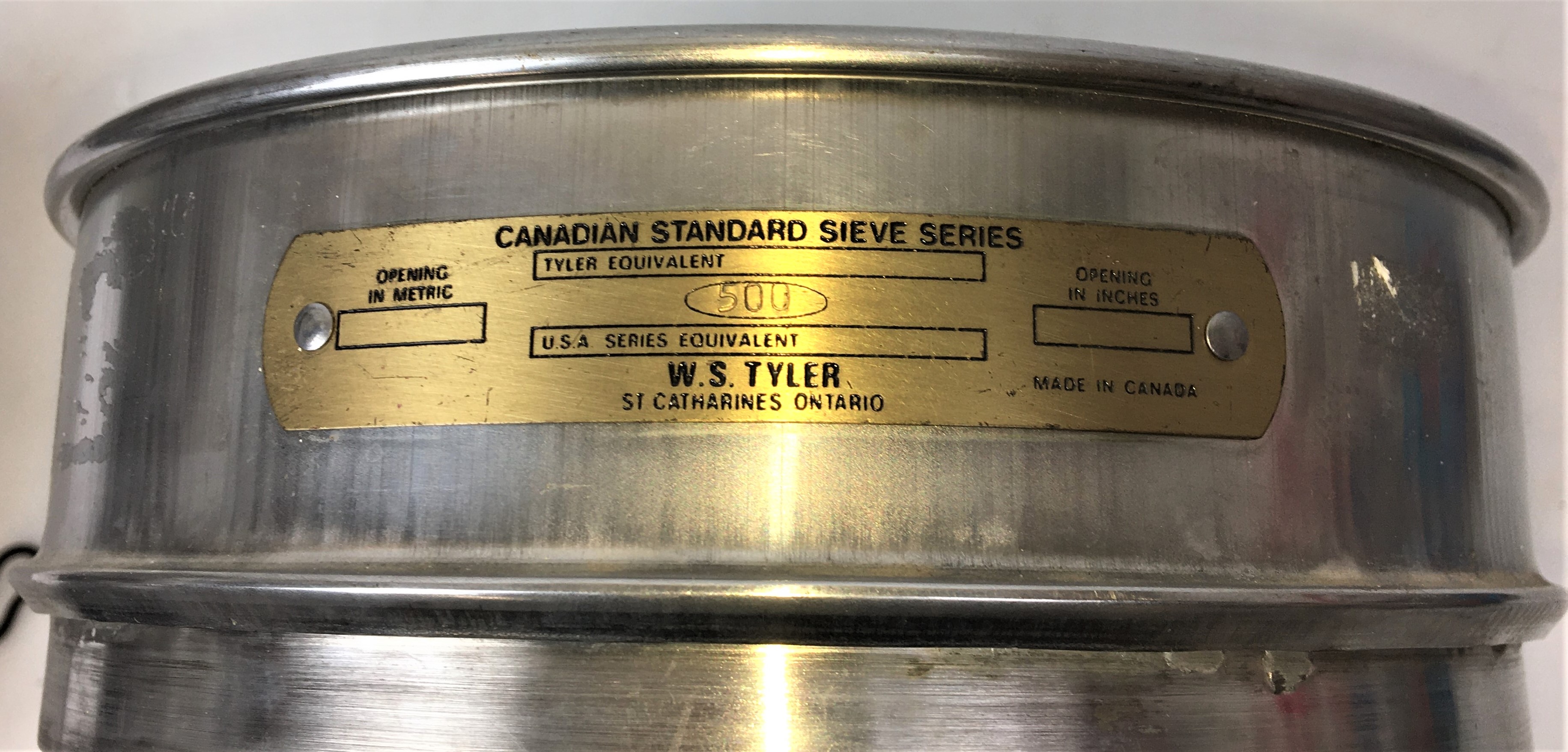 Used Tyler #500 Stainless Steel 8" Sieve - 25μm
