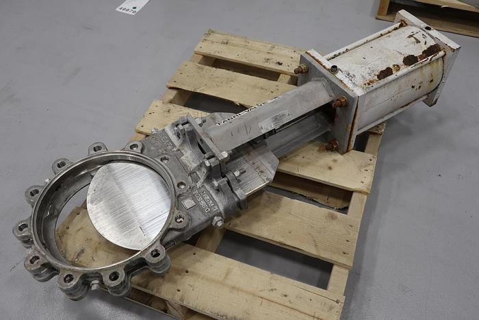 Used Fabri-Valve 12" Air Operated Knife Gate Valve #44172