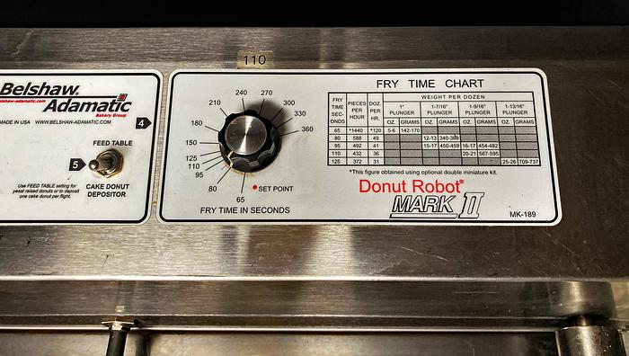 Like-new Like New! Belshaw Mark-II Donut Robot, Model MKII, Manufactured 2018