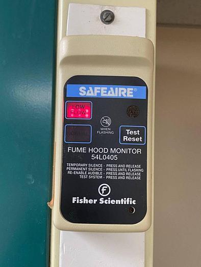 Used HAMILTON SAFE AIRE 31'' W X 61'' L X 55'' H FUME HOOD