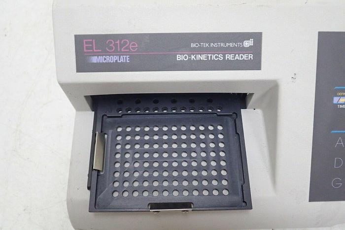 Used Bio-Tek Instruments EL 312e Bio-Kinetics Microplate Reader with Manual